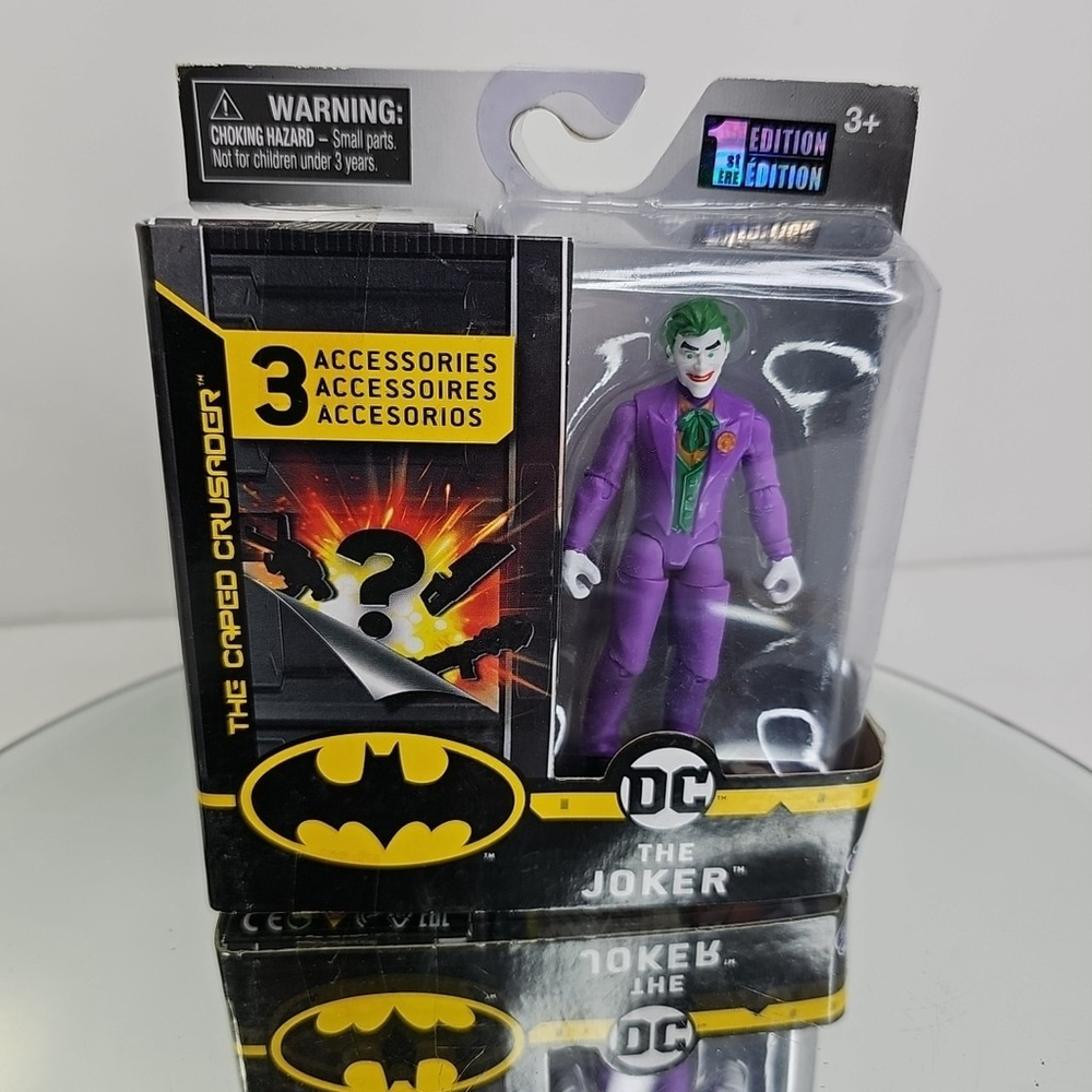 DC Comics Joker The Caped Crusader 4" Action Figure 1st Editions Spin Master